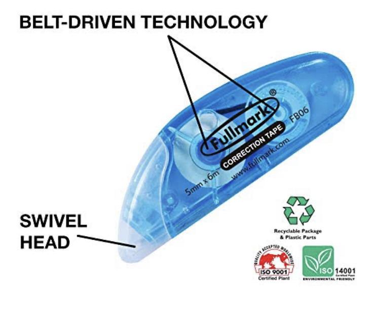 Stationary Item Correction White Tape