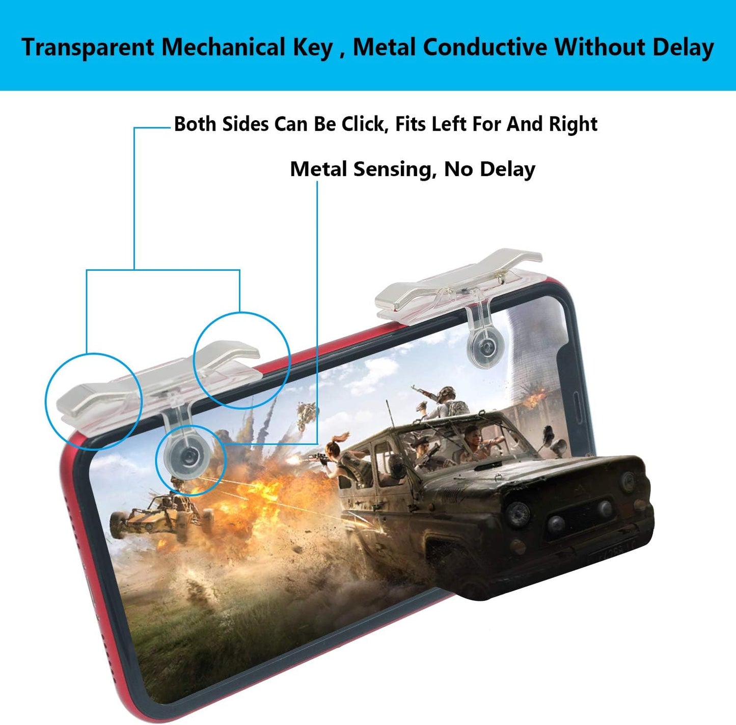 PUBG Trigger - Mobile Game Controller for Call of Duty/FORTNITE/PUBG - Phone Triggers